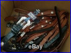100 Lot Assorted Leather Belts Huge resale collection all NWT
