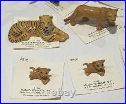 10 Vintage Hagen Renaker Miniature Porcelain ZOO Wild Animal Figurines MINT