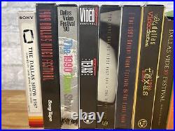 11 Year Collection Of Dallas Texas Film Video Festival HTF Rare VHS All Mint
