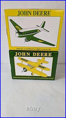 12x NOS Spec Cast John Deere Limited Edition Planes- All New In Box -Mega Lot