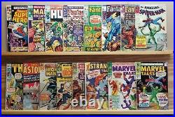 16 issue MARVEL Silver age comic lot, all complete, mid/low grade. Spiderman #20