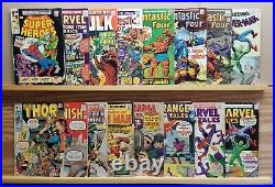 16 issue MARVEL Silver age comic lot, all complete, mid/low grade. Spiderman #20