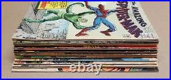 16 issue MARVEL Silver age comic lot, all complete, mid/low grade. Spiderman #20