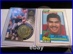 17 Football Cards Collectible In Sleeves All Mint Bba-28 Lot 4