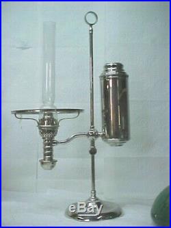 1870's Manhattan Student Oil Lamp, All Original, Near Mint Cond