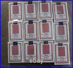 18 Decks Playing Cards Bee No 92 Club Special Mint ALL RED Ohio Made SEALED