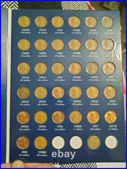 1909 1958 Wheat Penny Collection