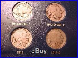 1913 To 1938 Buffalo Nickel Complete Collection Of All Dates & Mint Marks! #444