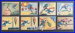 1940 Gum Inc SUPERMAN R145 Lot of 8 Cards RARE All High Numbers