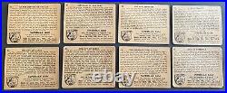 1940 Gum Inc SUPERMAN R145 Lot of 8 Cards RARE All High Numbers