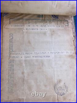 1941 Colombia Lot Cali Israel Germany, TELEGRAMA ALL AMERICA CABLES RADIO