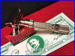 1959 E4 Gillette Fatboy DE Safety Razor MINT++ Outstanding All Around