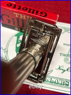 1959 E4 Gillette Fatboy DE Safety Razor MINT++ Outstanding All Around