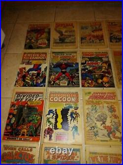1960s Marvel DC Key Silver Age Coverless Comics Lot. All Keys