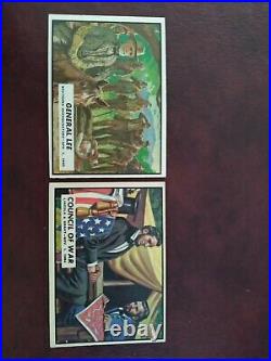 1962 Topps Civil War 58 card Lot, All Diff #s, VG Cond. CHECKLIST included