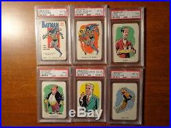 1966 Batman Whitman Playing Cards Set All PSA Graded with PSA 10 Gem Mint Joker