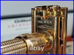 1966 Gillette Aristocrat Gold Plated Adjustable Razor MINT all orig Packaging