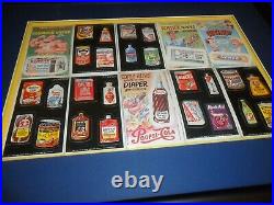 1969 Wacky Packages Ads Complete Set 1-36 Good & Empty Psa 6 Ex Mint All Framed