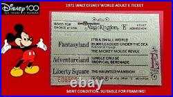 1971 1979 Walt Disney Complete Set Of All 9 E Tickets Mint Condition! B2