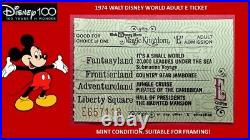 1971 1979 Walt Disney Complete Set Of All 9 E Tickets Mint Condition! B2
