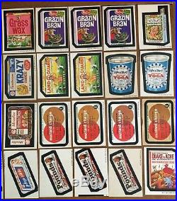 1973 Topps Wacky Packs Lot of 177 All Tan Backs Excellent Near Mint Condition