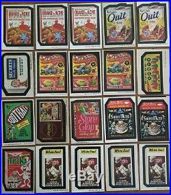 1973 Topps Wacky Packs Lot of 177 All Tan Backs Excellent Near Mint Condition