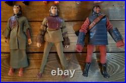 1974 PLANET OF THE APES Orig. MEGO 8 INCH ACTION FIGURE LOT Of 6 All Complete