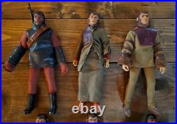 1974 PLANET OF THE APES Orig. MEGO 8 INCH ACTION FIGURE LOT Of 6 All Complete