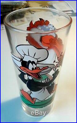 1976 TACO BELL / LOONEY TUNES PEPSI GLASSES / LOT of 7 / ALL NUMBERED / NEW