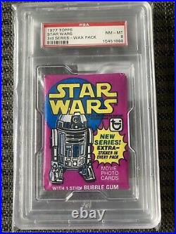 1977-78 Star Wars Topps Series 1-5 All PSA 8 Wax Pack Lot. Rare All 5 Are PSA 8