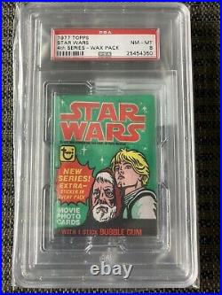 1977-78 Star Wars Topps Series 1-5 All PSA 8 Wax Pack Lot. Rare All 5 Are PSA 8