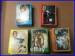 1977 Star Wars 1-5 Complete Card Sets (330)- All Mint