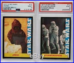 1977 Star Wars Wonder Bread Complete Mint Set All 16 Cards Graded Psa 9