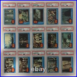 1977 Topps Star Wars Series 1 Blue Full 66 Card Set Lot All Psa 8 / 8.5 / 9