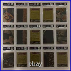 1977 Topps Star Wars Series 1 Blue Full 66 Card Set Lot All Psa 8 / 8.5 / 9