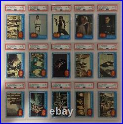 1977 Topps Star Wars Series 1 Blue Full 66 Card Set Lot All Psa 8 / 8.5 / 9