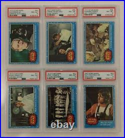 1977 Topps Star Wars Series 1 Blue Full 66 Card Set Lot All Psa 8 / 8.5 / 9