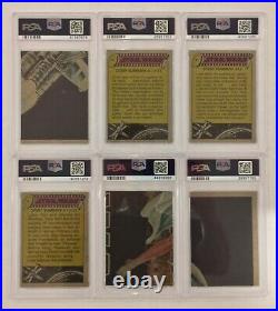 1977 Topps Star Wars Series 1 Blue Full 66 Card Set Lot All Psa 8 / 8.5 / 9