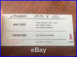 1978 Disneyland Ticket Book Mint and complete with admission and all tickets