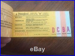 1978 Disneyland Ticket Book Mint and complete with admission and all tickets