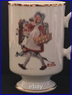 1981 Danbury Mint Collection Of Norman Rockwell Mugs, All 12 In Mint Condition