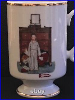 1981 Danbury Mint Collection Of Norman Rockwell Mugs, All 12 In Mint Condition