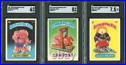 1985 Topps Garbage Pail Kids Series 1 (GPK) Stickers 9-Card Lot All SGC Graded