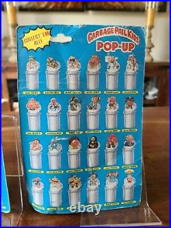 1986 Garbage Pail Kids Series 1 Trash Can Pop-Up Toys Lot of ALL 3 PACKAGE