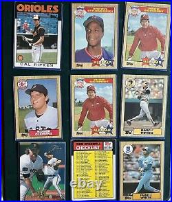 1987 Topps Baseball Card Complete Collection, Allstars, Mattingly, Bonds, Ripken