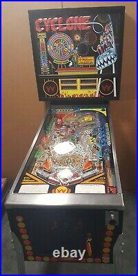 1988 Williams CYCLONE Pinball Machine Home Use Only All Documentation Mint Cond