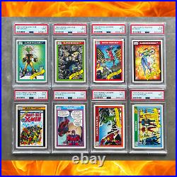 1990 Impel Marvel Universe 8 CARD LOT all PSA 9 Hulk, Dazzler