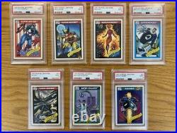 1990 Marvel Universe Lot of 7 Cards ALL PSA 9 MINT RECENTLY GRADED