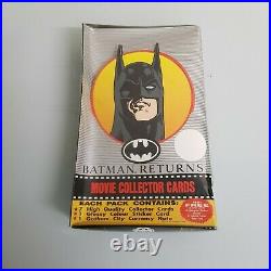 1992 Batman Returns Unopened Box Sealed All Cards & Inserts Official Folder RARE