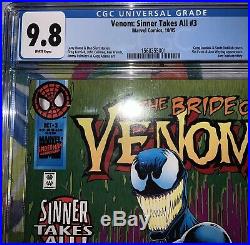 (1995) Marvel Venom Sinner Takes All #3 1st Appearance She-venom Cgc 9.8 Mint
